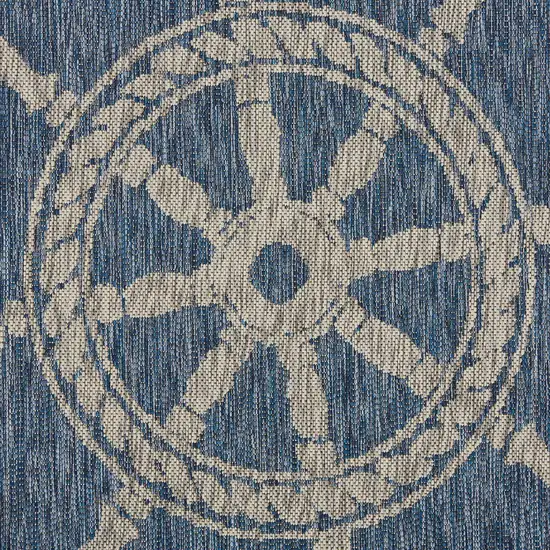 Navy Ship Helm Indoor Outdoor Area Rug Photo 2