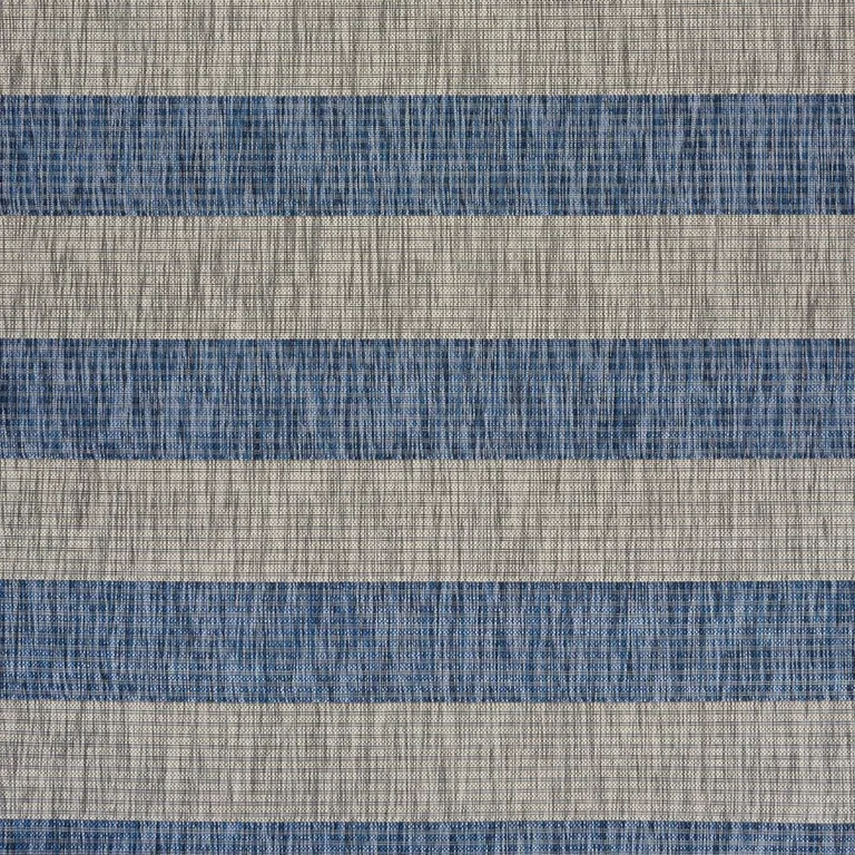 Navy Stripes Indoor Outdoor Scatter Rug Photo 2