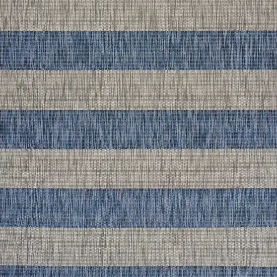 Navy Stripes Indoor Outdoor Scatter Rug Photo 2