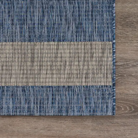 Navy Stripes Indoor Outdoor Scatter Rug Photo 6