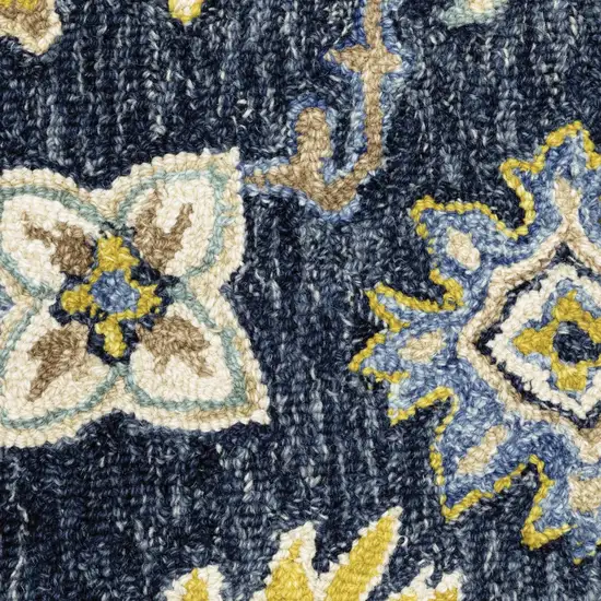 Navy and Blue Bohemian Area  Rug Photo 2