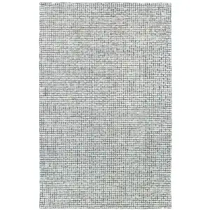 Photo of Navy and Ivory Grids Area Rug