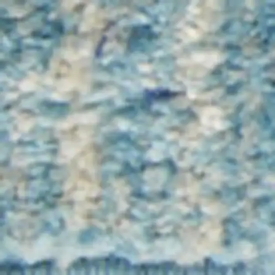 Blue And Ivory Abstract Area Rug Photo 4