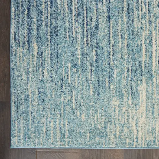 Navy and Light Blue Abstract Area Rug Photo 2