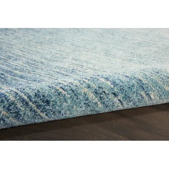 Navy and Light Blue Abstract Area Rug Photo 3