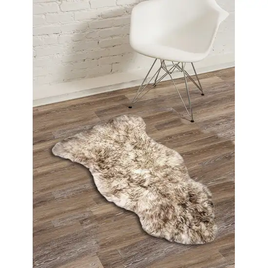 New Zealand Single Sheepskin Rug - Gradient Chocolate Photo 3