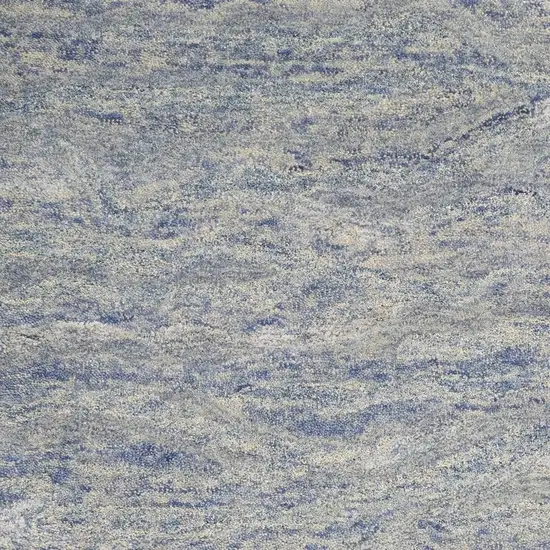 9'X12' Ocean Blue Hand Tufted Abstract Indoor Area Rug Photo 4