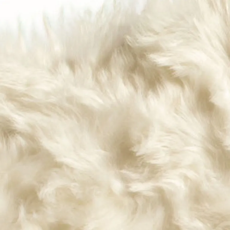 Off White Faux Sheepskin Area Rug Photo 4