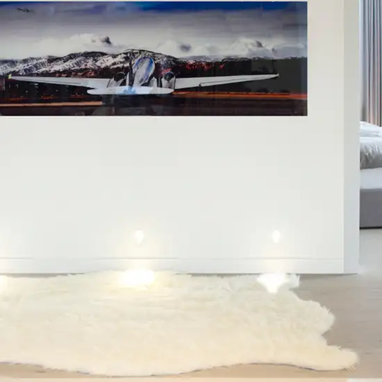 Off White Faux Sheepskin - Area Rug Photo 4