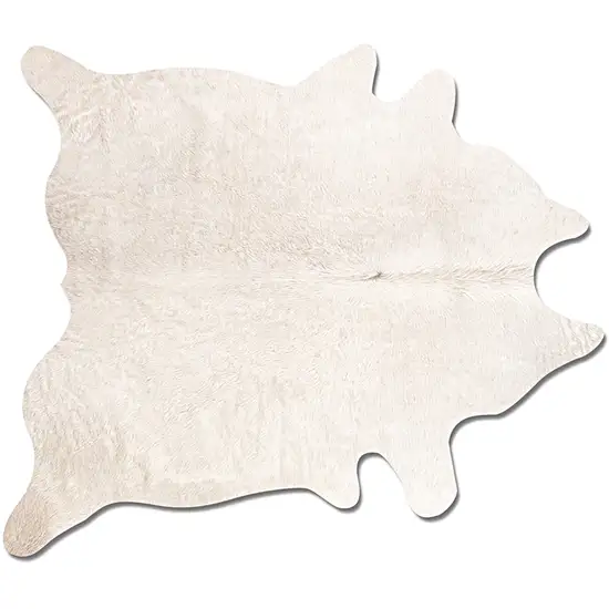 Off White Natural Cowhide Area Rug Photo 2