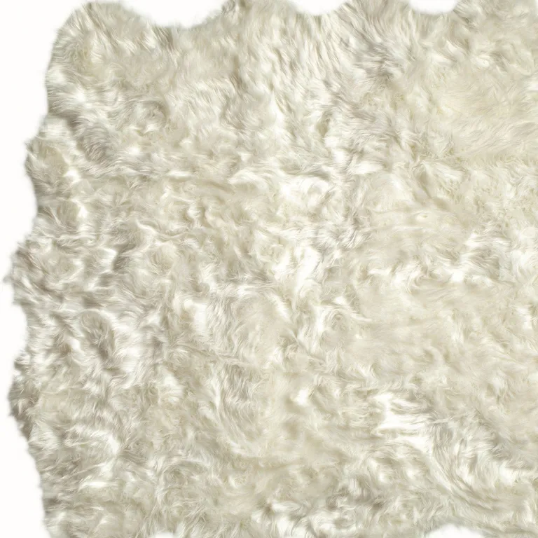 Off White Octo Faux Sheepskin - Area Rug Photo 5