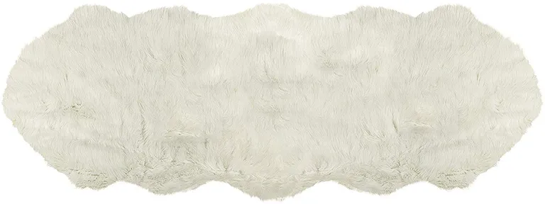 Off White Sheepskin Double - Area Rug Photo 1