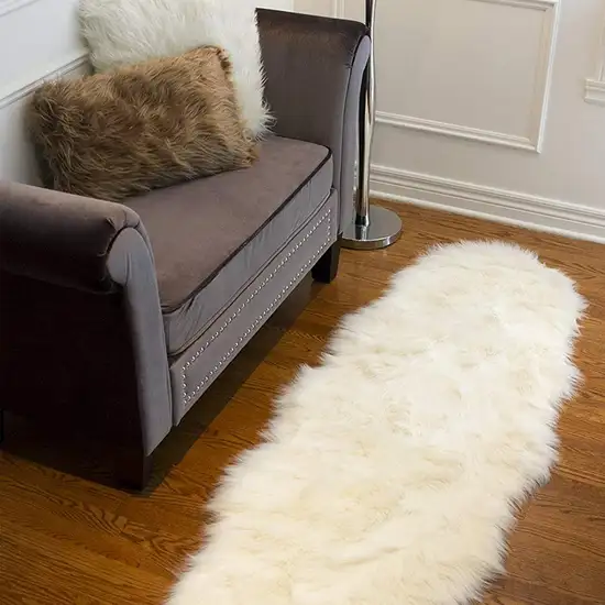 Off White Sheepskin Double - Area Rug Photo 3