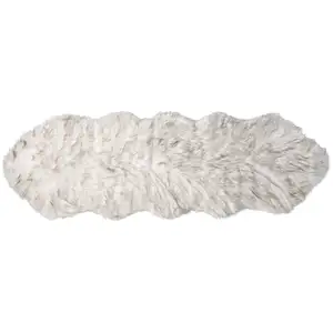 Photo of Ombre Chocolate Faux Fur Washable Non Skid Area Rug