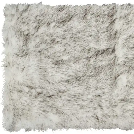 Ombre Gray Faux Fur Photo 7