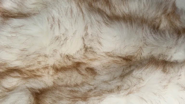 Ombre Tan Faux Fur Washable Non Skid Area Rug Photo 5