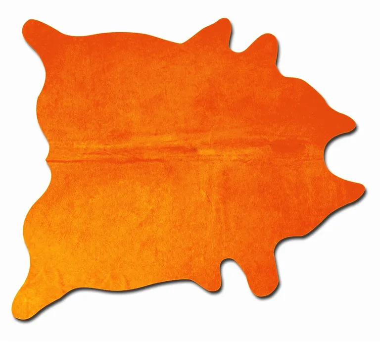 Orange Cowhide - Area Rug Photo 1