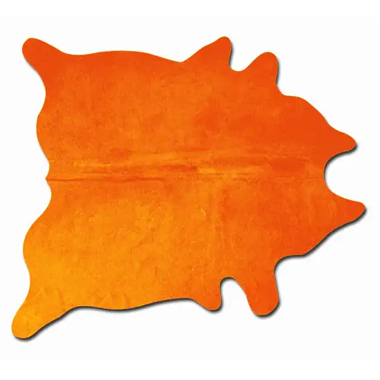 Orange Cowhide - Area Rug Photo 1