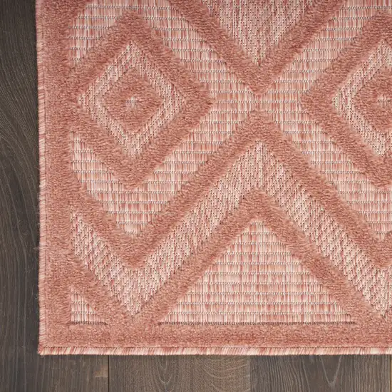 Orange Geometric Flatweave Area Rug Photo 9