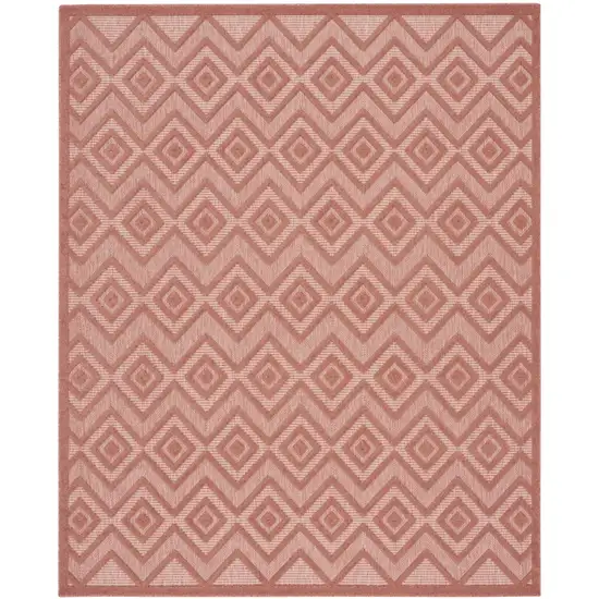 Orange Geometric Flatweave Area Rug Photo 1