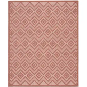 Photo of Orange Geometric Flatweave Area Rug