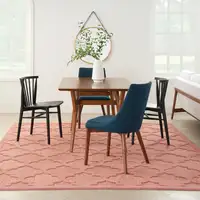 Photo of Orange Geometric Flatweave Area Rug