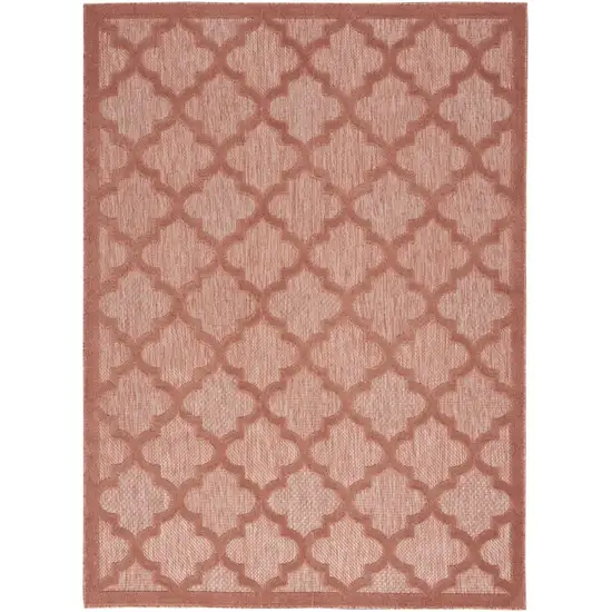 Orange Geometric Flatweave Area Rug Photo 8