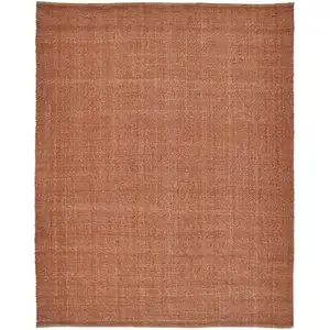 Photo of Orange Hand Woven Area Rug