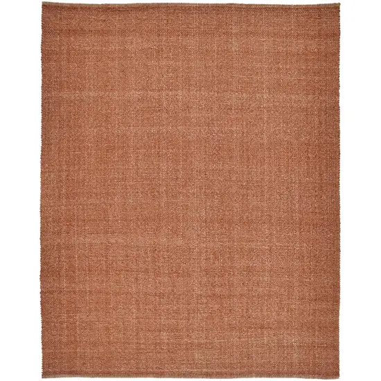 Orange Hand Woven Area Rug Photo 1