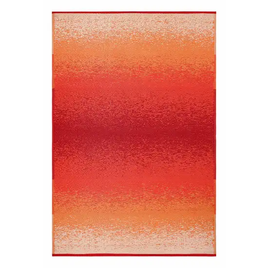 Orange Indoor Outdoor Area Rug Photo 4