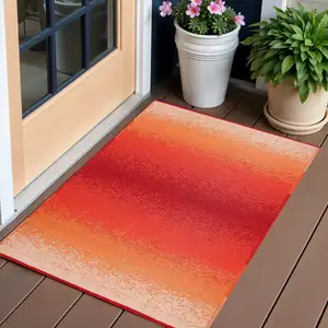 Photo of Orange Indoor Outdoor Area Rug