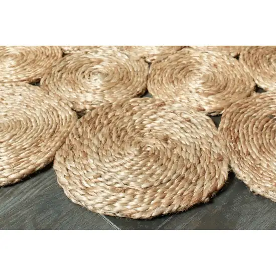 Orbital Natural Jute Area Rug Photo 3