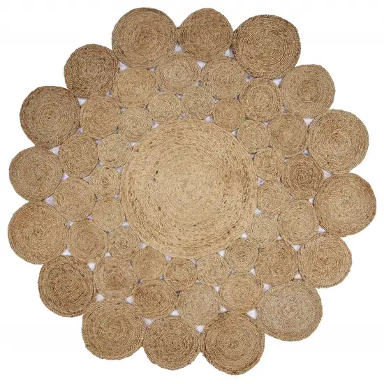 Orbital Natural Jute Area Rug Photo 1