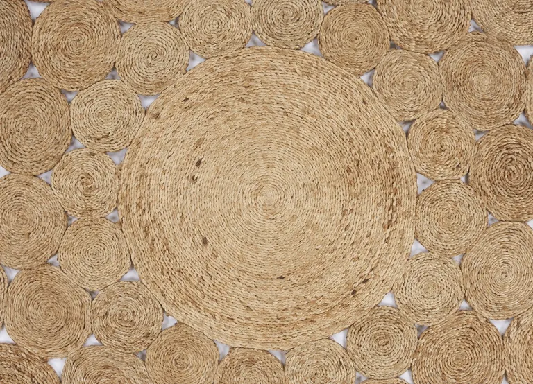 Orbital Natural Jute Area Rug Photo 2