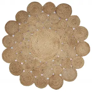 Photo of Orbital Natural Jute Area Rug