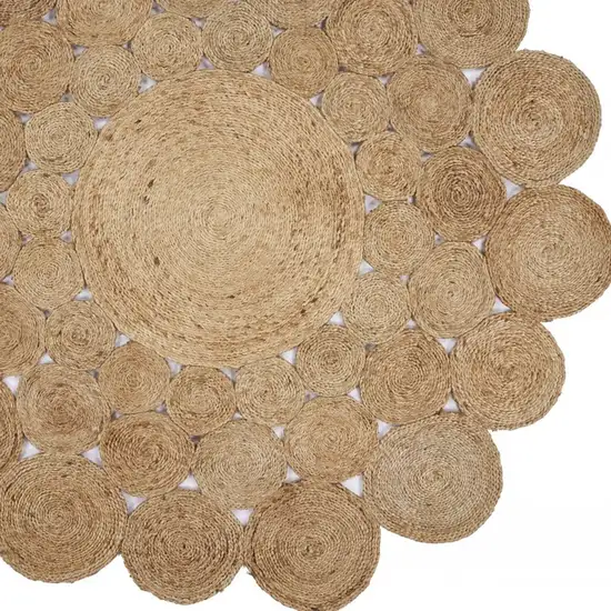 Orbital Natural Jute Area Rug Photo 8