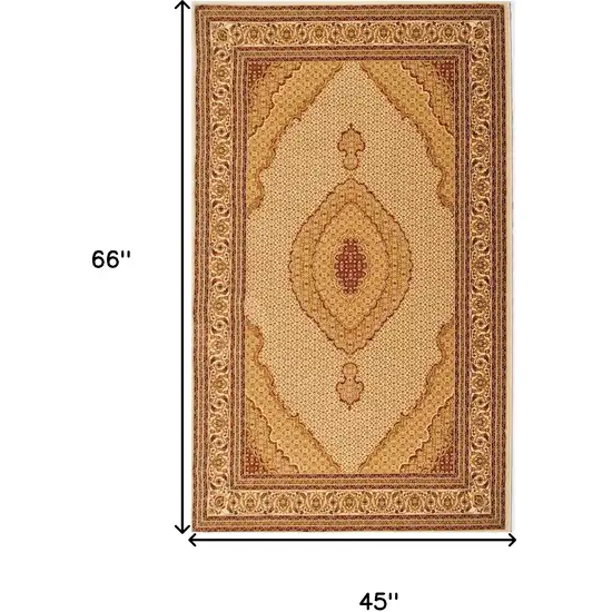 Oriental Power Loom Stain Resistant Area Rug Photo 3