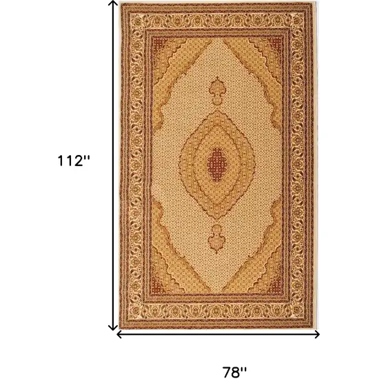 Oriental Power Loom Stain Resistant Area Rug Photo 2