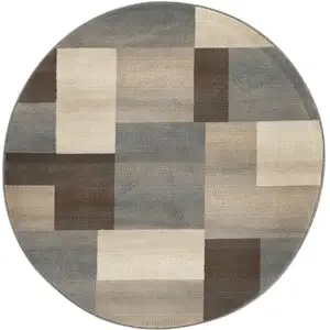 Photo of Patchwork Power Loom Stain Resistant Area Rug