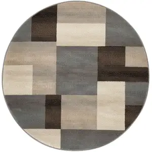 Photo of Patchwork Power Loom Stain Resistant Area Rug