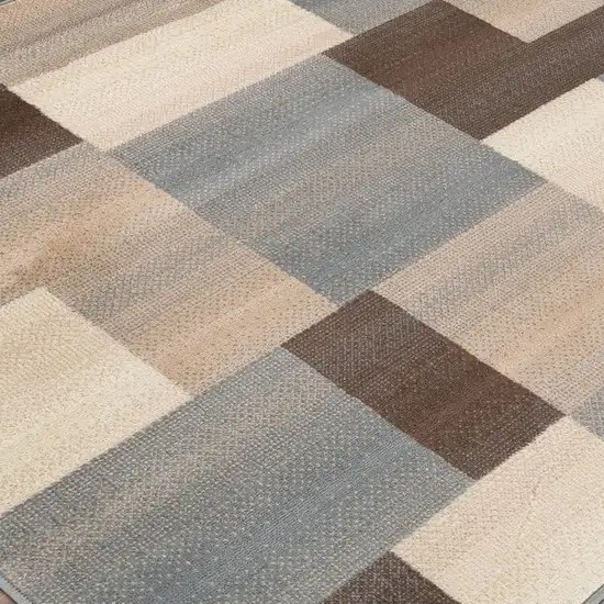 Patchwork Power Loom Stain Resistant Area Rug Photo 6