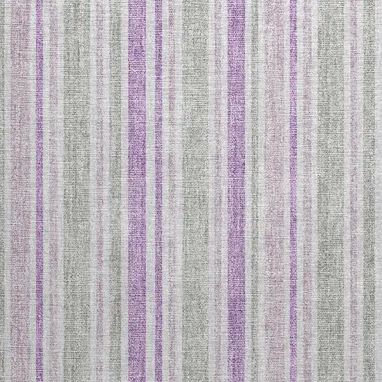 Pearl Striped Washable Non Skid Indoor Outdoor Area Rug Photo 5