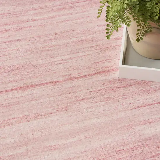 Pink Abstract Washable Area Rug Photo 7