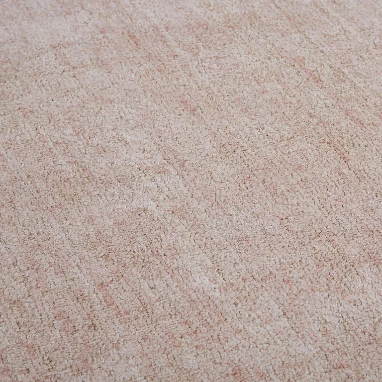 Pink And Ivory Hand Woven Area Rug Photo 3