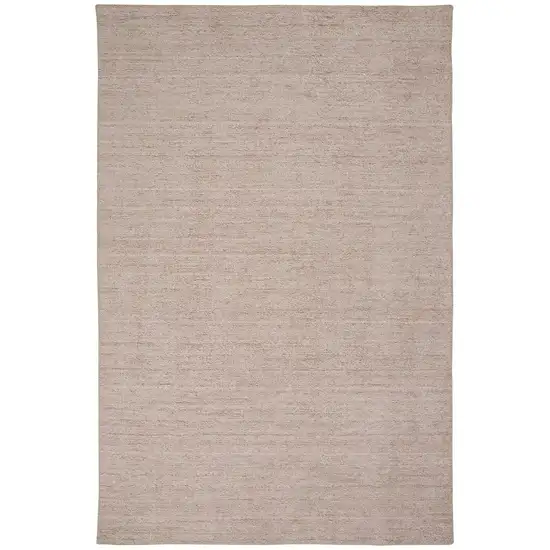 Pink and Ivory Hand Woven Area Rug Photo 2