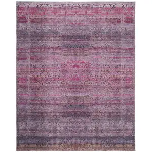 Photo of Pink And Purple Floral Power Loom Area Rug