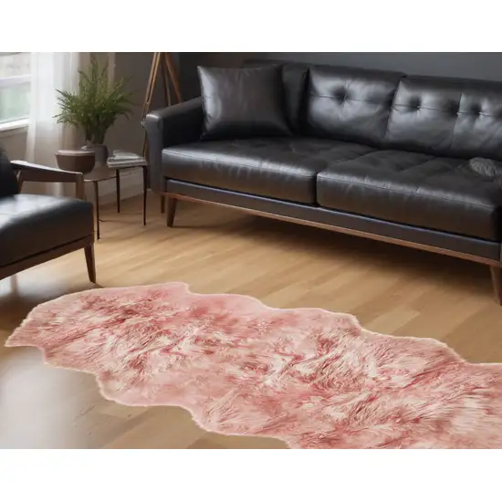 Pink Animal Print Area Rug Photo 2