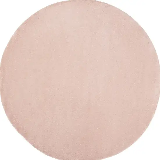 Pink Round Non Skid Indoor Outdoor Area Rug Photo 4