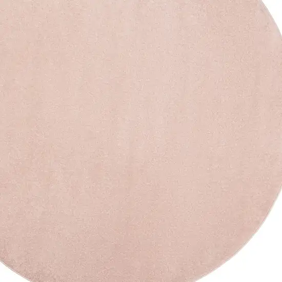 Pink Round Non Skid Indoor Outdoor Area Rug Photo 3