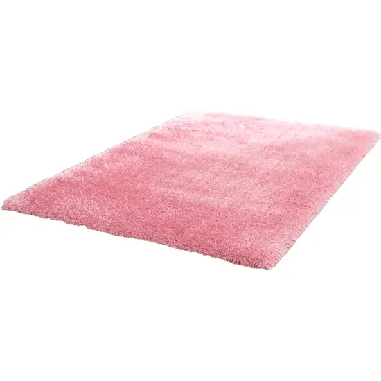 Pink Shag Hand Tufted Area Rug Photo 2